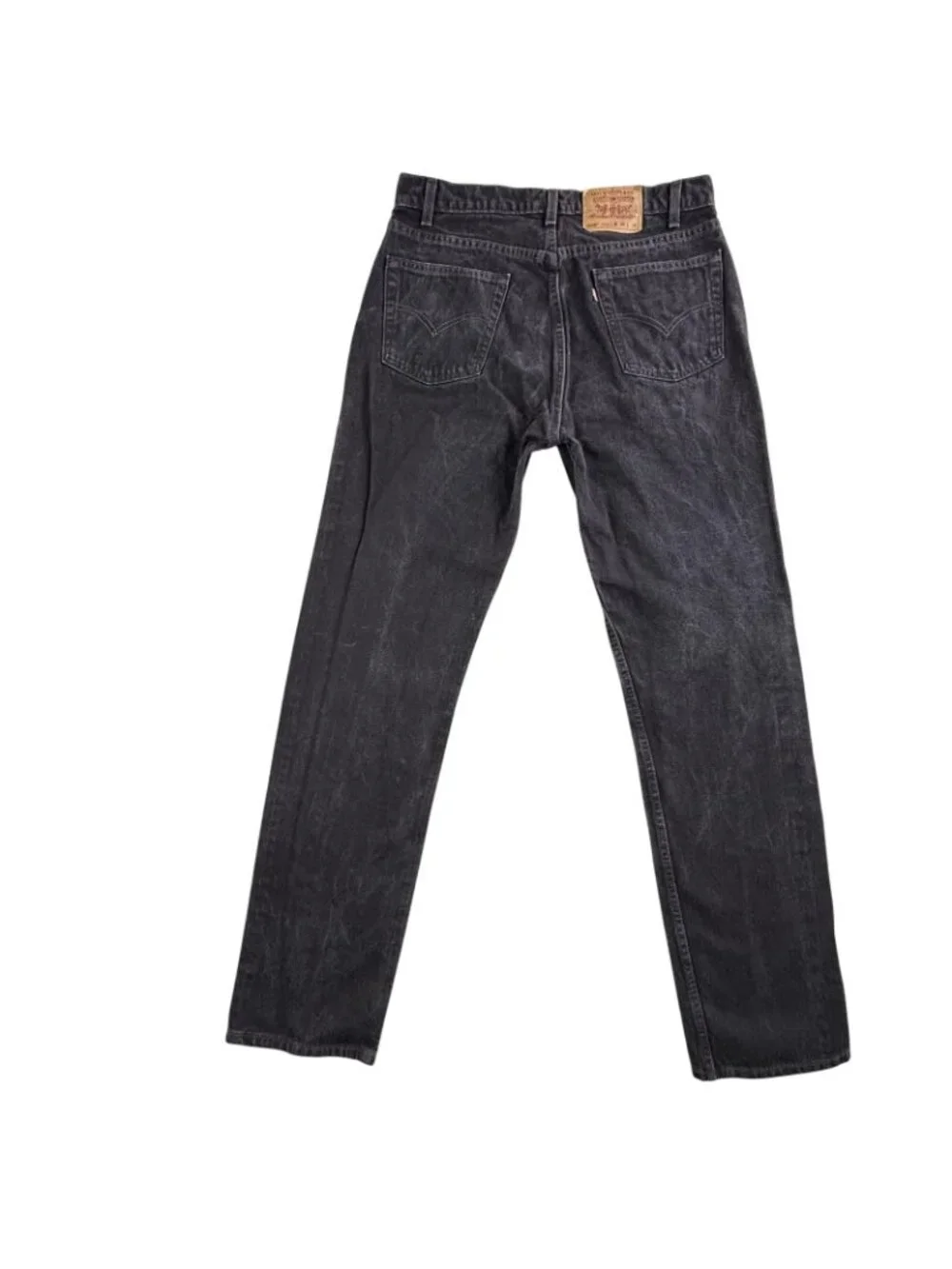 Vintage Levis 505 Jeans Mens 36x36 Black Regular Straight Zip Fly Made USA 90s